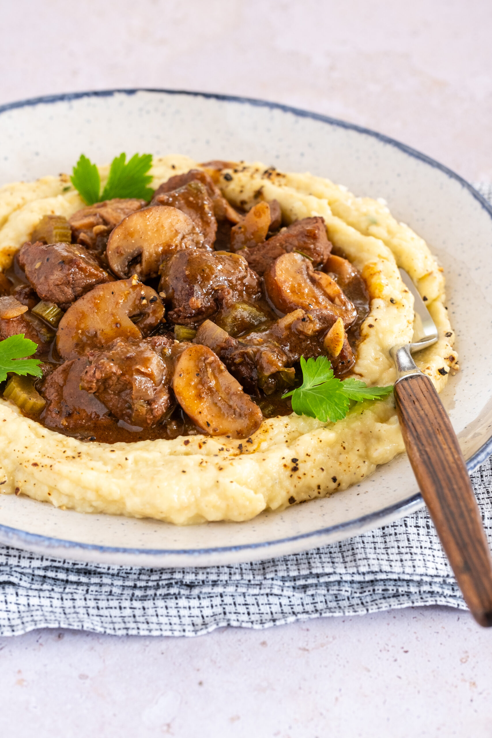 Braised Beef & Mushroom