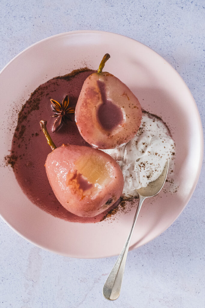 Poached Pears with Vanilla Coconut Cream - Longevity P- FullSize-3